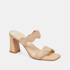 ILVA HEELS LT NATURAL RAFFIA^Dolce Vita Clearance