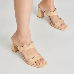 ILVA HEELS LT NATURAL RAFFIA^Dolce Vita Clearance