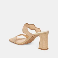 ILVA HEELS LT NATURAL RAFFIA^Dolce Vita Clearance