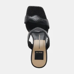 ILVA HEELS ONYX EMBOSSED LEATHER^Dolce Vita Sale
