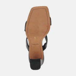 ILVA HEELS ONYX EMBOSSED LEATHER^Dolce Vita Sale