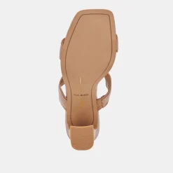 ILVA HEELS TOFFEE EMBOSSED LEATHER^Dolce Vita New