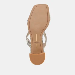 ILVA MID HEELS GREY WHITE EMBOSSED LEATHER^Dolce Vita Hot