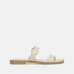 ILVA SANDALS CREME EMBOSSED LEATHER^Dolce Vita Best
