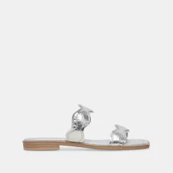 ILVA SANDALS SILVER DISTRESSED LEATHER^Dolce Vita Hot
