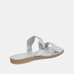 ILVA SANDALS SILVER DISTRESSED LEATHER^Dolce Vita Hot