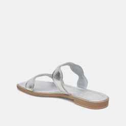 ILVA SANDALS SILVER DISTRESSED LEATHER^Dolce Vita Hot