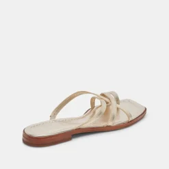 INDIGO SANDALS GOLD DISTRESSED LEATHER^Dolce Vita Sale