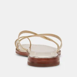 INDIGO SANDALS GOLD DISTRESSED LEATHER^Dolce Vita Sale