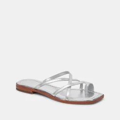 INDIGO SANDALS SILVER DISTRESSED LEATHER^Dolce Vita Clearance