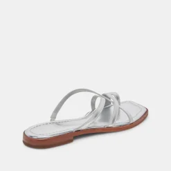 INDIGO SANDALS SILVER DISTRESSED LEATHER^Dolce Vita Clearance
