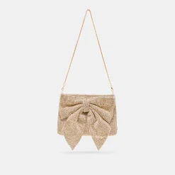 ISABELLA CLUTCH GOLD RHINESTONE MESH^Dolce Vita Hot