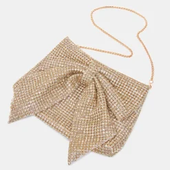 ISABELLA CLUTCH GOLD RHINESTONE MESH^Dolce Vita Hot
