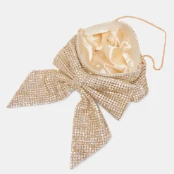ISABELLA CLUTCH GOLD RHINESTONE MESH^Dolce Vita Hot