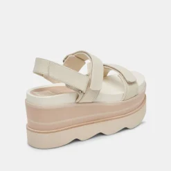 IZAK SANDALS IVORY LEATHER^Dolce Vita Hot