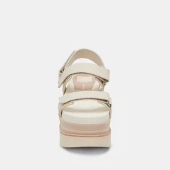 IZAK SANDALS IVORY LEATHER^Dolce Vita Hot