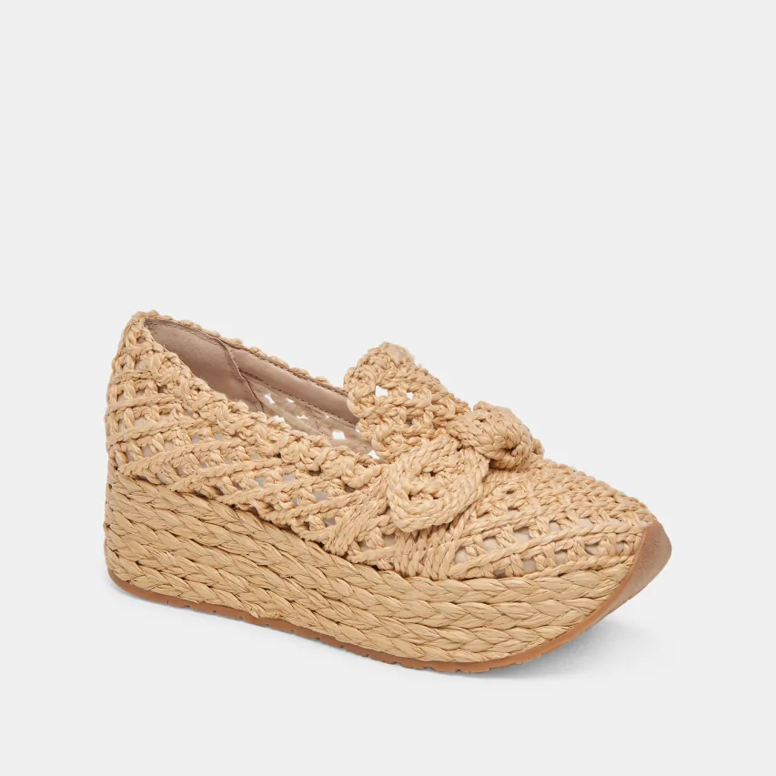 JAKA SNEAKERS LT NATURAL RAFFIA^Dolce Vita Online