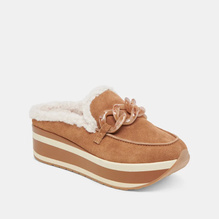 JAMEY PLUSH SNEAKERS PECAN SUEDE^Dolce Vita Outlet