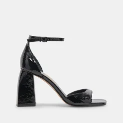 JANEY HEELS MIDNIGHT CRINKLE PATENT^Dolce Vita Outlet