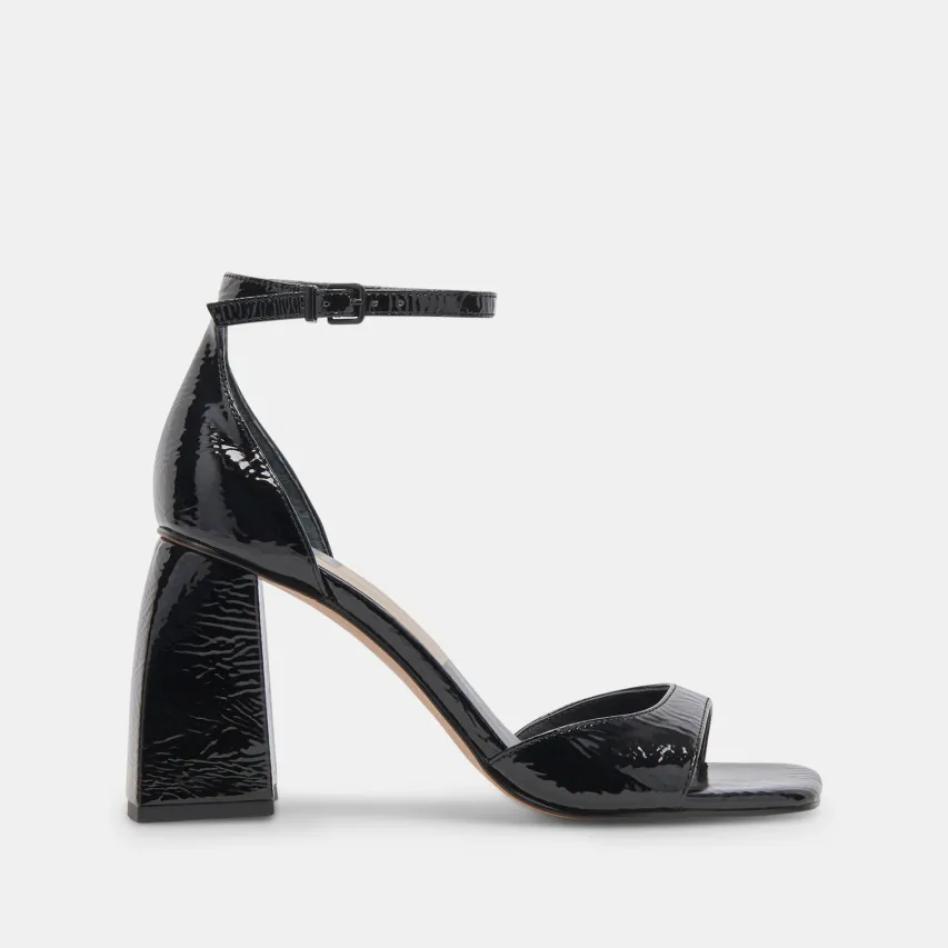 JANEY HEELS MIDNIGHT CRINKLE PATENT^Dolce Vita Outlet