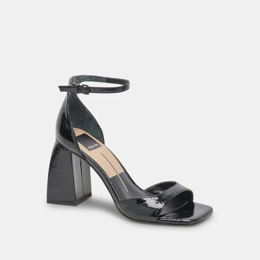 JANEY HEELS MIDNIGHT CRINKLE PATENT^Dolce Vita Outlet