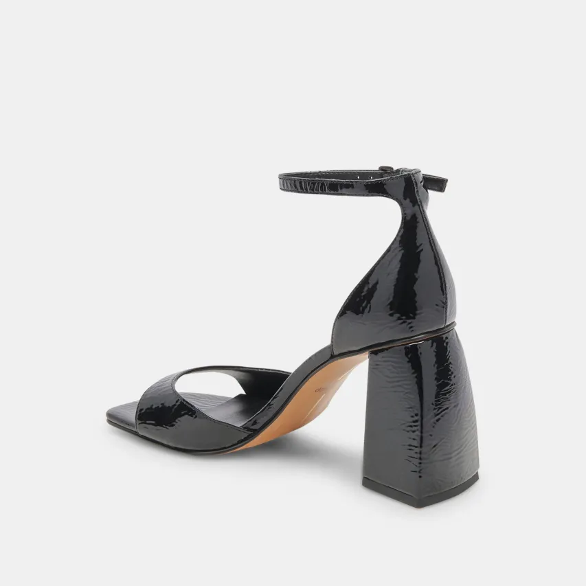 JANEY HEELS MIDNIGHT CRINKLE PATENT^Dolce Vita Outlet