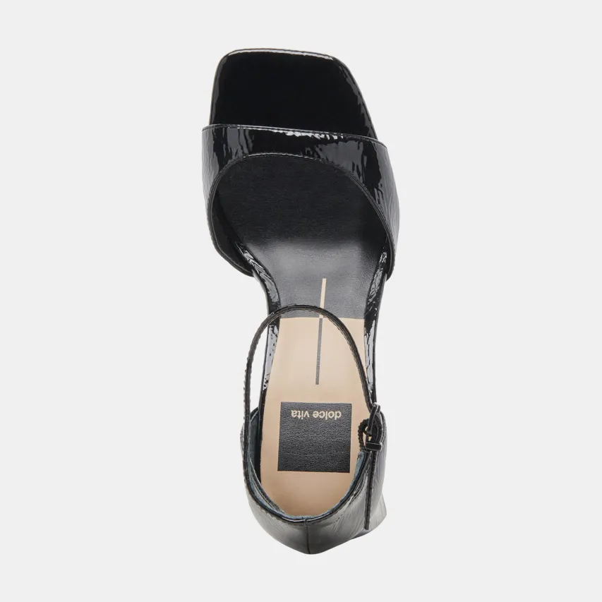 JANEY HEELS MIDNIGHT CRINKLE PATENT^Dolce Vita Outlet