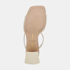 JEMMY HEELS IVORY CRINKLE PATENT^Dolce Vita Best