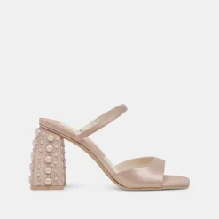 JEMMY PEARL HEELS CHAMPAGNE SILK^Dolce Vita Outlet