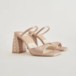 JEMMY PEARL HEELS CHAMPAGNE SILK^Dolce Vita Outlet