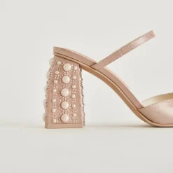 JEMMY PEARL HEELS CHAMPAGNE SILK^Dolce Vita Outlet