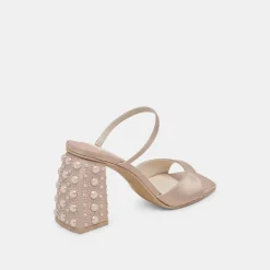 JEMMY PEARL HEELS CHAMPAGNE SILK^Dolce Vita Outlet