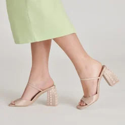 JEMMY PEARL HEELS CHAMPAGNE SILK^Dolce Vita Outlet