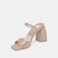 JEMMY PEARL HEELS CHAMPAGNE SILK^Dolce Vita Outlet