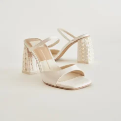 JEMMY PEARL HEELS VANILLA SILK^Dolce Vita Best