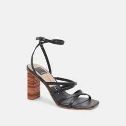 JENKO HEELS BLACK LEATHER^Dolce Vita Outlet
