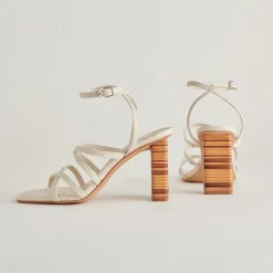 JENKO HEELS IVORY LEATHER^Dolce Vita Clearance