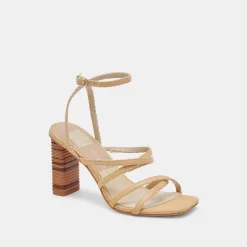 JENKO HEELS LT NATURAL RAFFIA^Dolce Vita Online