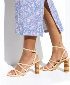 JENKO HEELS LT NATURAL RAFFIA^Dolce Vita Online