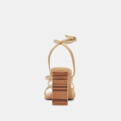 JENKO HEELS LT NATURAL RAFFIA^Dolce Vita Online