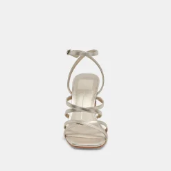 JENKO HEELS PLATINUM METALLIC LEATHER^Dolce Vita Hot