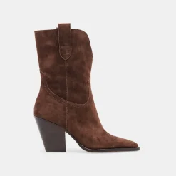 JESSEY BOOTS DK BROWN SUEDE^Dolce Vita Best