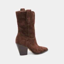 JESSEY BOOTS DK BROWN SUEDE^Dolce Vita Best