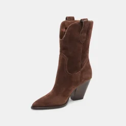 JESSEY BOOTS DK BROWN SUEDE^Dolce Vita Best