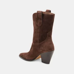 JESSEY BOOTS DK BROWN SUEDE^Dolce Vita Best