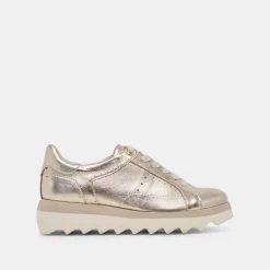 JORGIE SNEAKERS PLATINUM METALLIC LEATHER^Dolce Vita Fashion