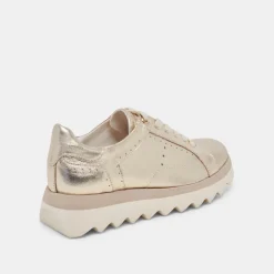 JORGIE SNEAKERS PLATINUM METALLIC LEATHER^Dolce Vita Fashion