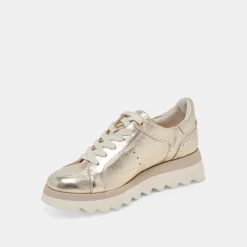 JORGIE SNEAKERS PLATINUM METALLIC LEATHER^Dolce Vita Fashion