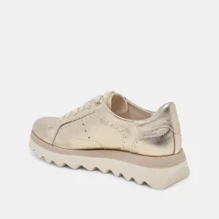 JORGIE SNEAKERS PLATINUM METALLIC LEATHER^Dolce Vita Fashion