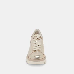 JORGIE SNEAKERS PLATINUM METALLIC LEATHER^Dolce Vita Fashion